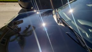 Holograms and scratches left in brand new paint