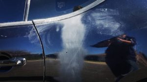 Another job we fixed that was done by a cheap detailer found on Craigslist